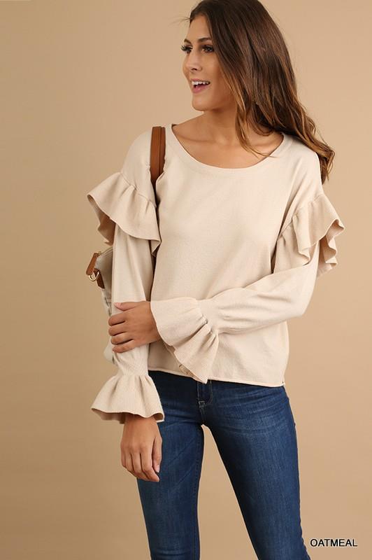 Ruffled Styled Sweater